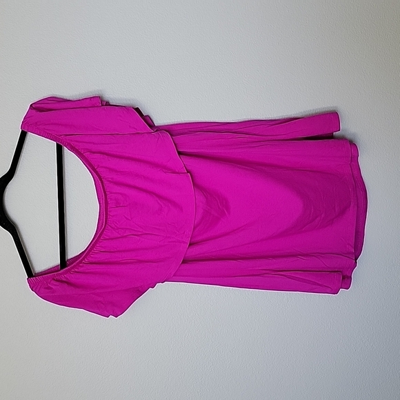 Lane Bryant NWT 4 ways to wear Flounce ruffle top 22/24 - Picture 7 of 7